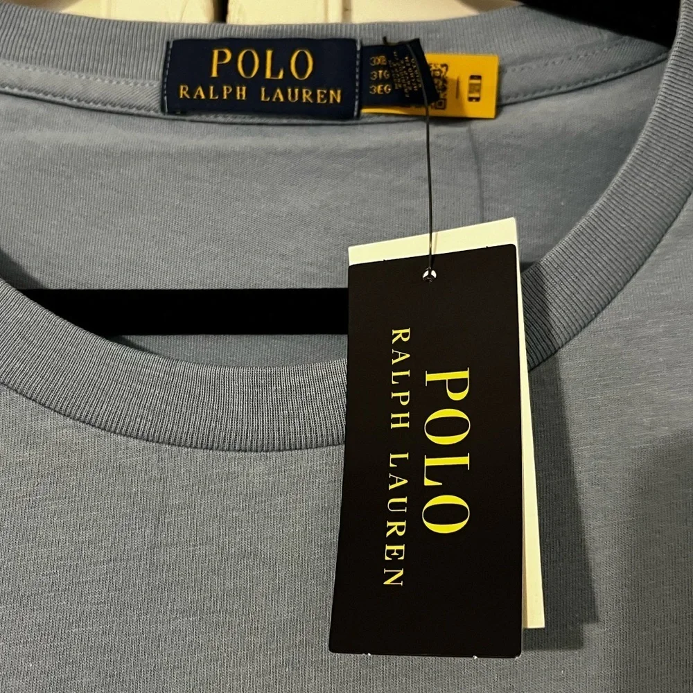 NWT Polo Ralph Lauren Preppy Polo Bear Blue Tshirt - Authenticated